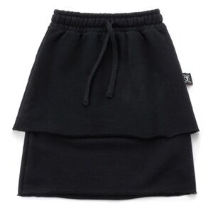 EUC $69 NUNUNU LAYERED SKIRT SWEATSHIRT 6-7 years girls cotton